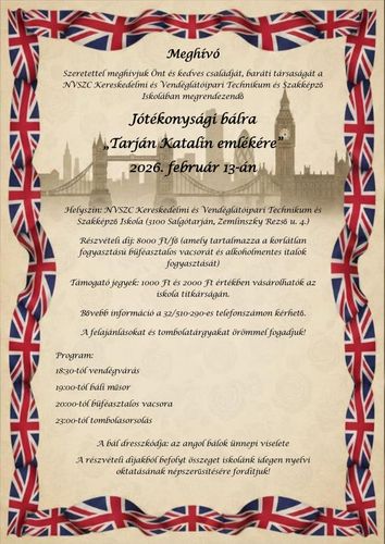 "Tarján Katalin emlékére" jótékonysági bál